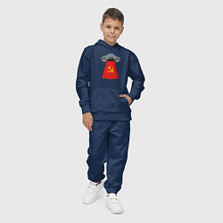 Костюм хлопковый детский Тарелка СССР, цвет: тёмно-синий — фото 2