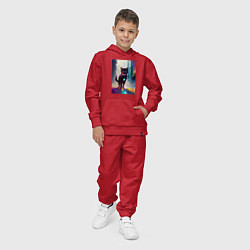 Костюм хлопковый детский Милая кисуля на районе - Манхэттен, цвет: красный — фото 2