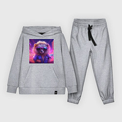 Детский костюм Еж в очках и неоновом свете