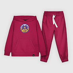 Костюм хлопковый детский Lakers California, цвет: маджента
