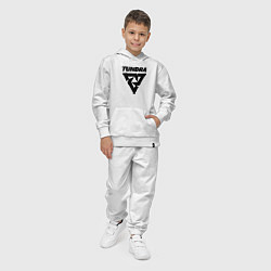 Костюм хлопковый детский Tundra esports logo, цвет: белый — фото 2