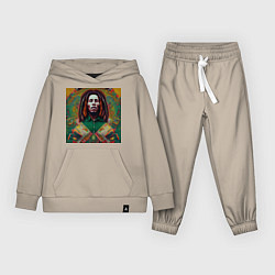 Детский костюм Фрактальный граффити арт Боб Марли