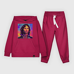 Костюм хлопковый детский Jim Morrison Strange colors Art, цвет: маджента