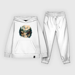 Детский костюм Японские дома на фоне гор в стиле моротай