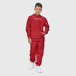 Костюм хлопковый детский Swiss wear middle, цвет: красный — фото 2