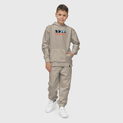 Костюм хлопковый детский Depeche Mode - World In My Eyes Single, цвет: миндальный — фото 2