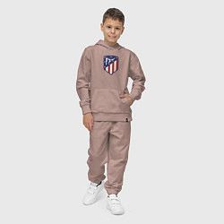 Костюм хлопковый детский Atletico Madrid FC, цвет: пыльно-розовый — фото 2