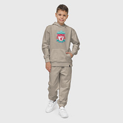 Костюм хлопковый детский Liverpool fc sport collection, цвет: миндальный — фото 2