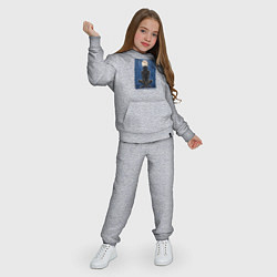 Костюм хлопковый детский Мысли в ночи, цвет: меланж — фото 2