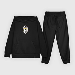 Костюм хлопковый детский Juventus sport fc, цвет: черный