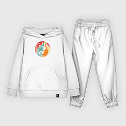 Костюм хлопковый детский Air dunk, цвет: белый