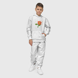 Костюм хлопковый детский Веселый цветик, цвет: белый — фото 2
