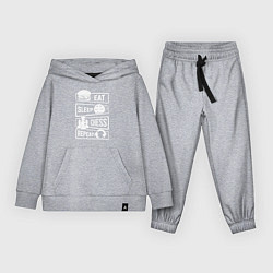 Детский костюм Еда сон шахматы