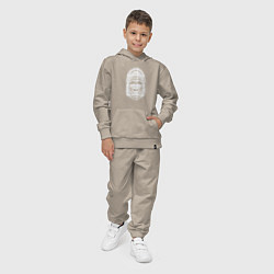 Костюм хлопковый детский Морда веселой гориллы, цвет: миндальный — фото 2