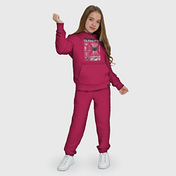 Костюм хлопковый детский Culture streetwear, цвет: маджента — фото 2