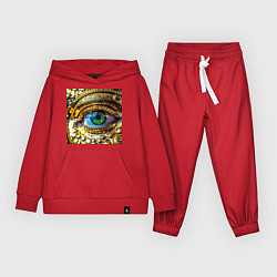 Детский костюм Золотой глаз металлический в стиле стимпанк зелено