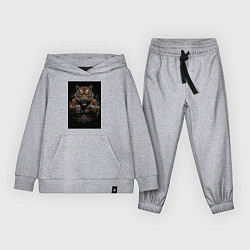 Детский костюм Тайский бокс тигр в стойке