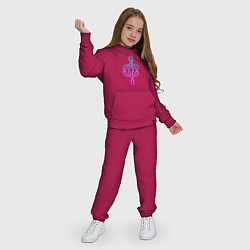 Костюм хлопковый детский Кельтский фиолетовый узор, цвет: маджента — фото 2