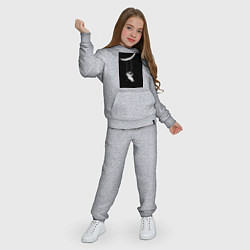 Костюм хлопковый детский Космонавт на качелях планета, цвет: меланж — фото 2