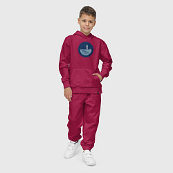 Костюм хлопковый детский Космонавт газонокосильщик, цвет: маджента — фото 2
