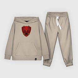 Костюм хлопковый детский Red hawk, цвет: миндальный