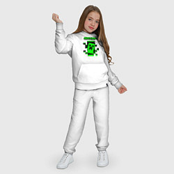 Костюм хлопковый детский Minecraft the game of gamers, цвет: белый — фото 2