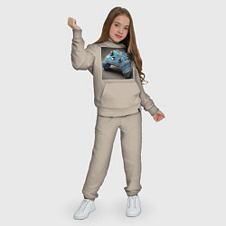 Костюм хлопковый детский Джинсовый геймпад для видеоигр, цвет: миндальный — фото 2