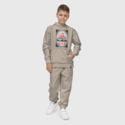 Костюм хлопковый детский Mazda rx-7 автомобиль, цвет: миндальный — фото 2