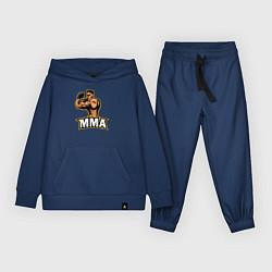 Костюм хлопковый детский Fighter MMA, цвет: тёмно-синий