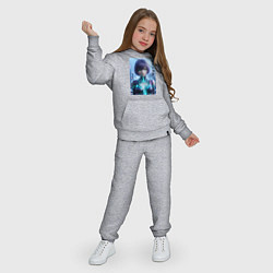 Костюм хлопковый детский Марин Китагава и киберпанк - коллаба, цвет: меланж — фото 2