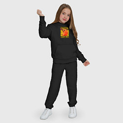 Костюм хлопковый детский Caution pochito black vinyl, цвет: черный — фото 2