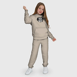 Костюм хлопковый детский Basic Element - logo, цвет: миндальный — фото 2