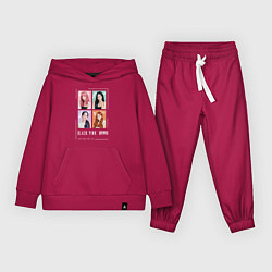 Костюм хлопковый детский Blackpink 4 colors, цвет: маджента