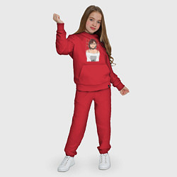 Костюм хлопковый детский Дандадан: Момо, цвет: красный — фото 2
