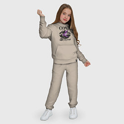 Костюм хлопковый детский Сочи роза хутор, цвет: миндальный — фото 2