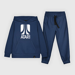 Костюм хлопковый детский Atari logo white, цвет: тёмно-синий