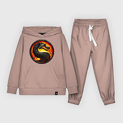 Детский костюм Mortal kombat dragon logo