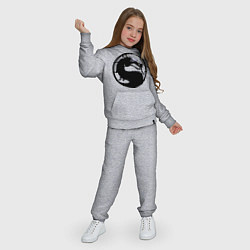 Костюм хлопковый детский Смертельная битва - логотип, цвет: меланж — фото 2