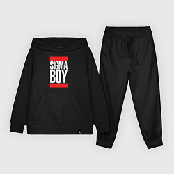 Костюм хлопковый детский Sigma boy, цвет: черный