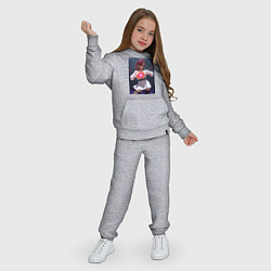 Костюм хлопковый детский Дандадан: Момо фаербол, цвет: меланж — фото 2