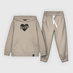 Костюм хлопковый детский Heart Cavaliers, цвет: миндальный