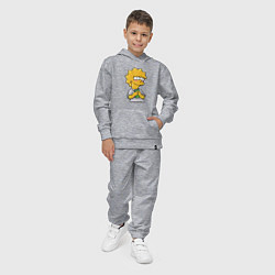 Костюм хлопковый детский Лиза с деньгами, цвет: меланж — фото 2