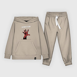 Костюм хлопковый детский System of a Down toxicity, цвет: миндальный