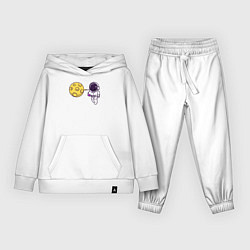 Костюм хлопковый детский Bubble moon, цвет: белый