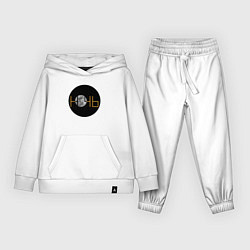 Костюм хлопковый детский Ночь и луна в ар деко стиле, цвет: белый