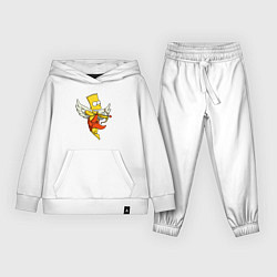 Костюм хлопковый детский Bart Simpson Cupid, цвет: белый