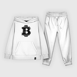 Костюм хлопковый детский Urban биткоин, цвет: белый