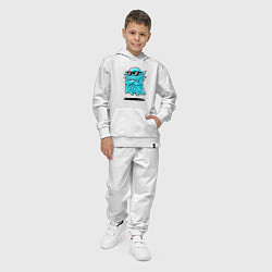 Костюм хлопковый детский Ледяной призрак, цвет: белый — фото 2