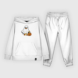 Костюм хлопковый детский Утенок в костюме приведения - Хэллоуин, цвет: белый