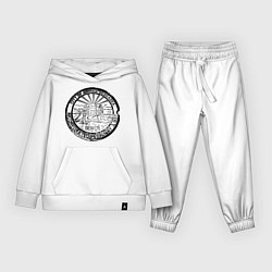 Костюм хлопковый детский Путешествие Небраска, цвет: белый